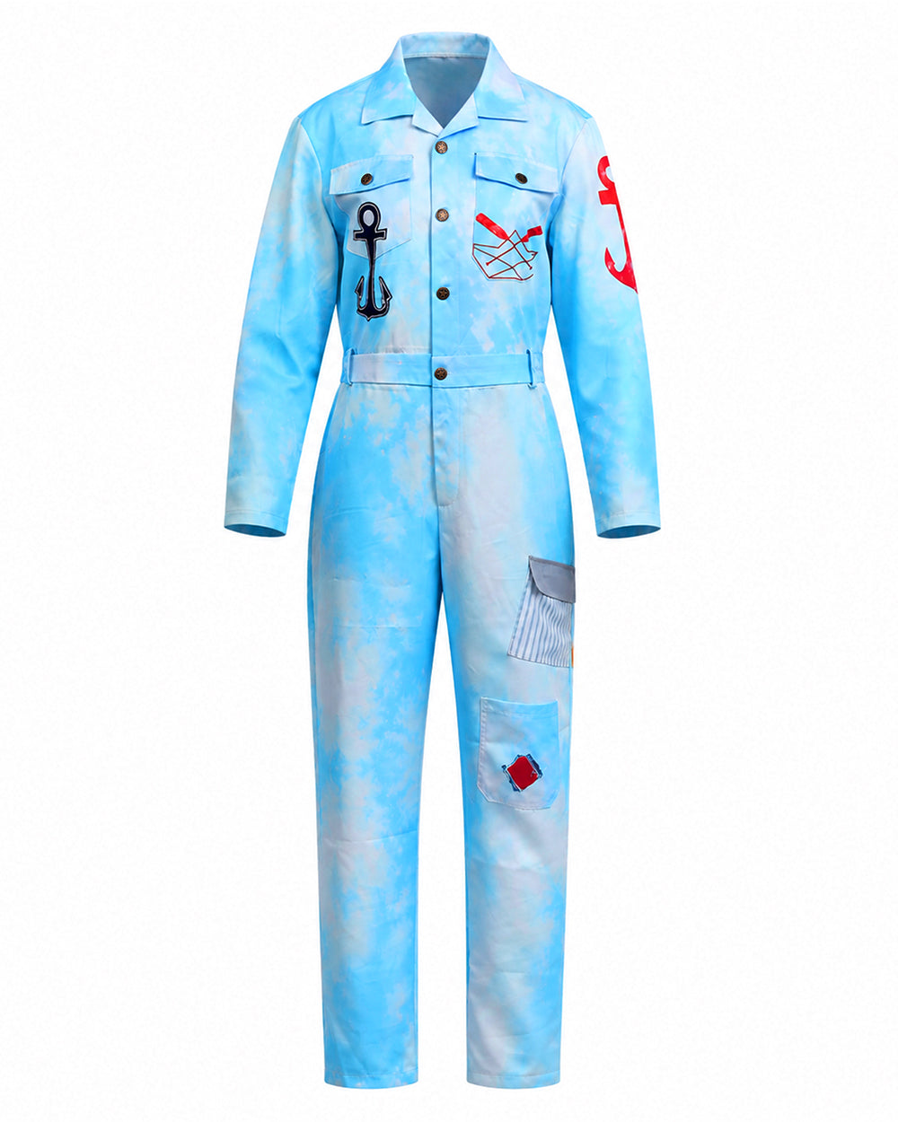 Blue Sailor Costume Set for Adults and Kids
