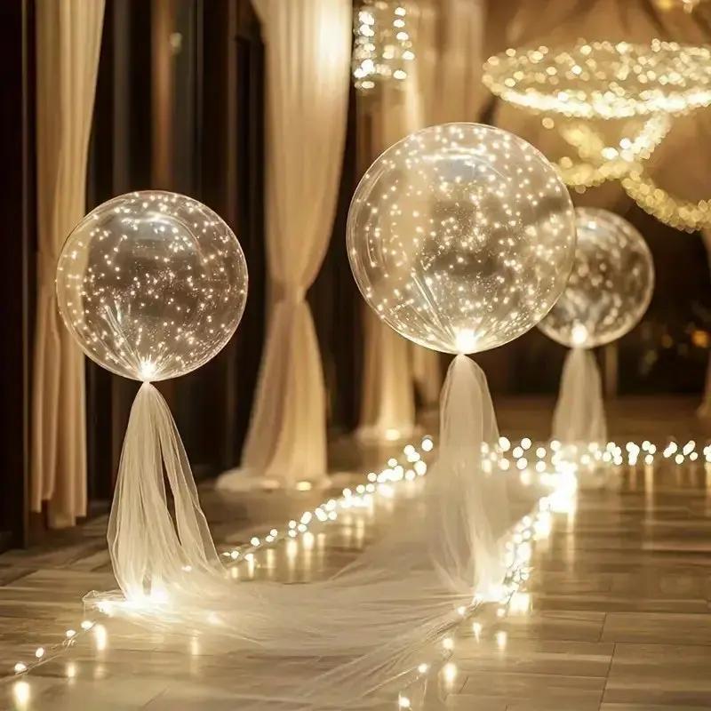 LED Balloon Set of 10 – Warm Glowing Light & Reusable Party Decoration