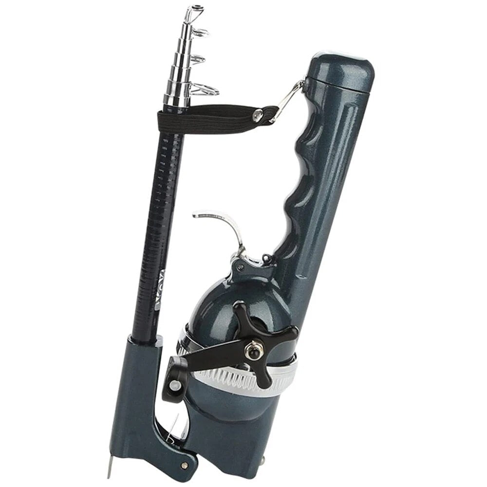 Telescopic Fishing Rod 134cm – Integrated Reel &amp; Portable Design