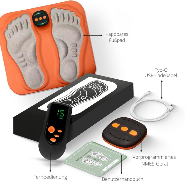 Foot Stimulator for Neuropathy – NMES Pain Relief, Portable & Rechargeable