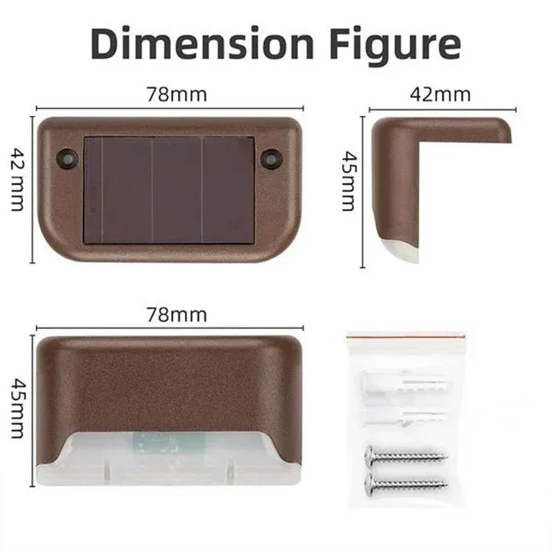 Solar Step Lights 8-Pack – Outdoor Path Illumination & Auto On/Off