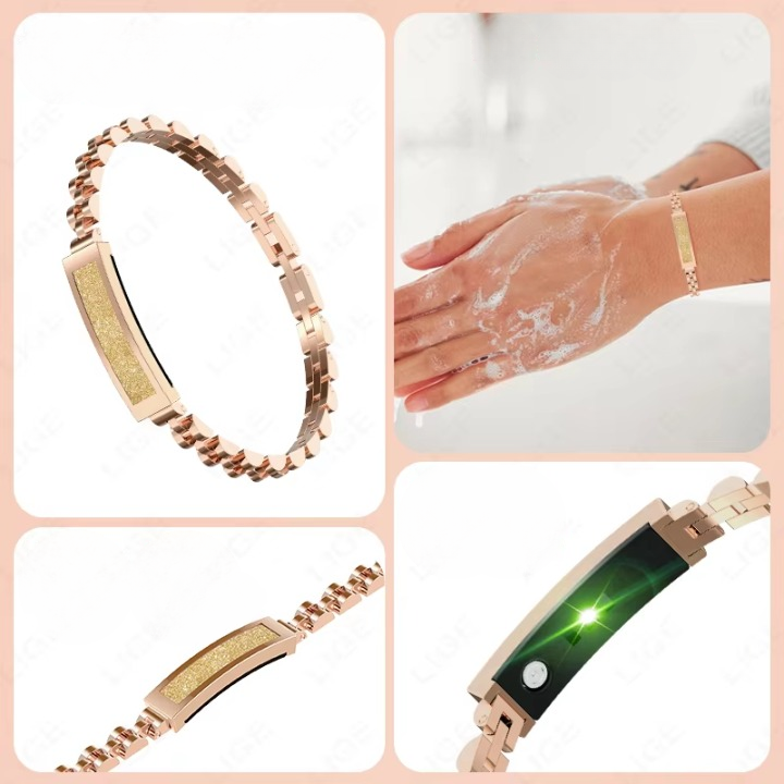 Smart Fitness Bracelet – Stainless Steel Jewelry Design & Bluetooth Tracker