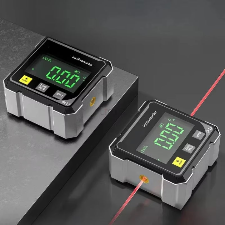 Digital Laser Inclinometer – Precise Angle Measurement & Multi-Surface Levelling