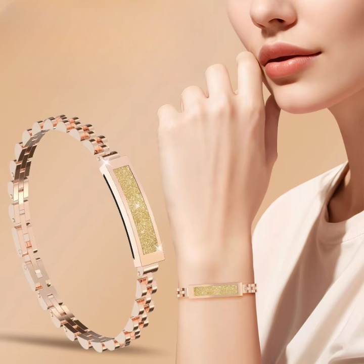 Smart Fitness Bracelet – Stainless Steel Jewelry Design & Bluetooth Tracker