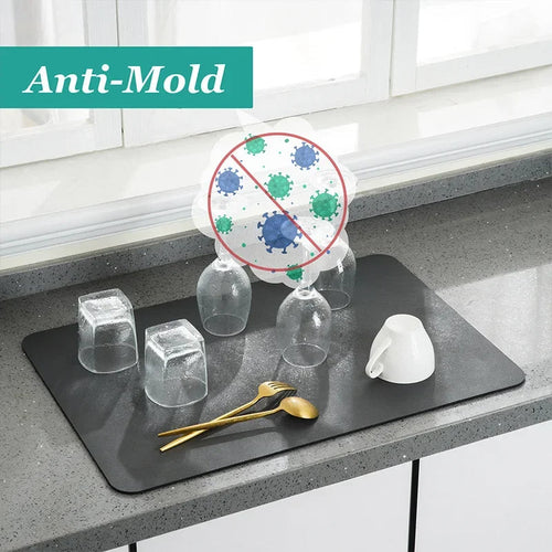 Absorbent Dish Drying Mat (30x40cm)