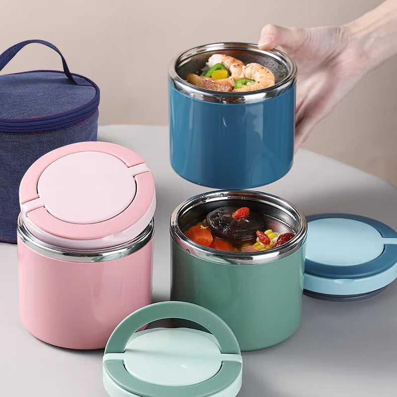 Stainless Steel Insulated Food Container – Leak-Proof, 630ml or 1000ml & BPA-Free