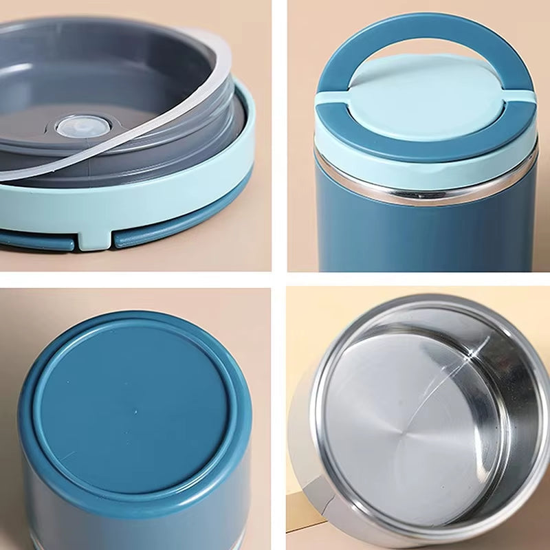 Stainless Steel Insulated Food Container – Leak-Proof, 630ml or 1000ml & BPA-Free