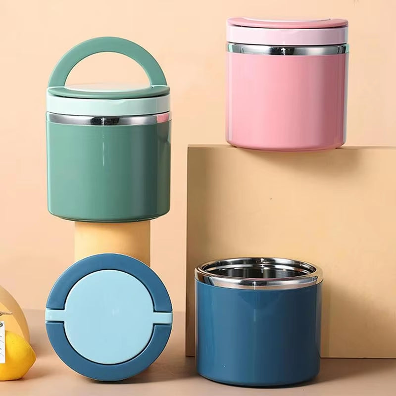 Stainless Steel Insulated Food Container – Leak-Proof, 630ml or 1000ml & BPA-Free