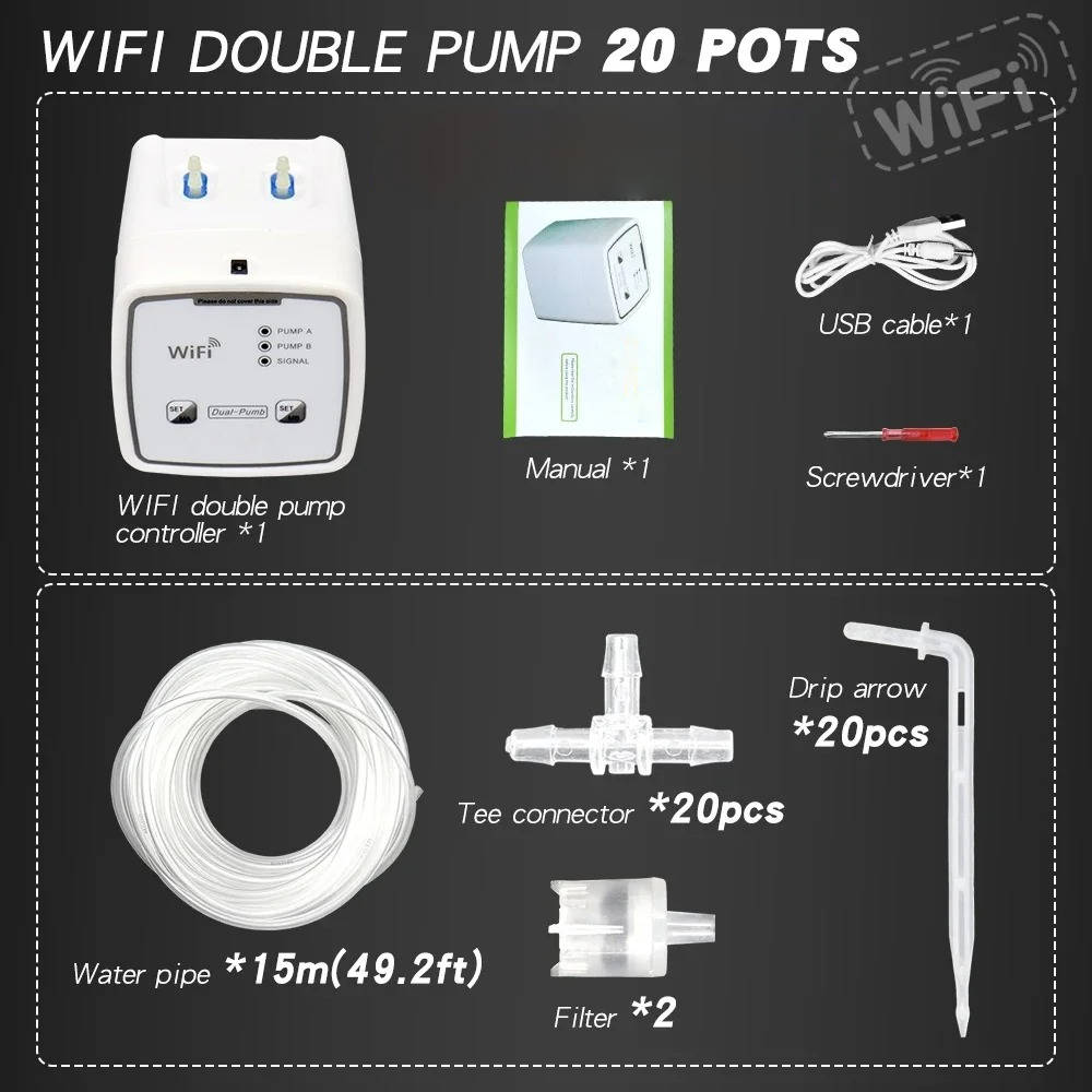 Wifi Smart Automatic Waterer For Plants - Up To 20 Pots