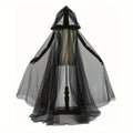 Women’s Layered Tulle Hooded Witch Cape