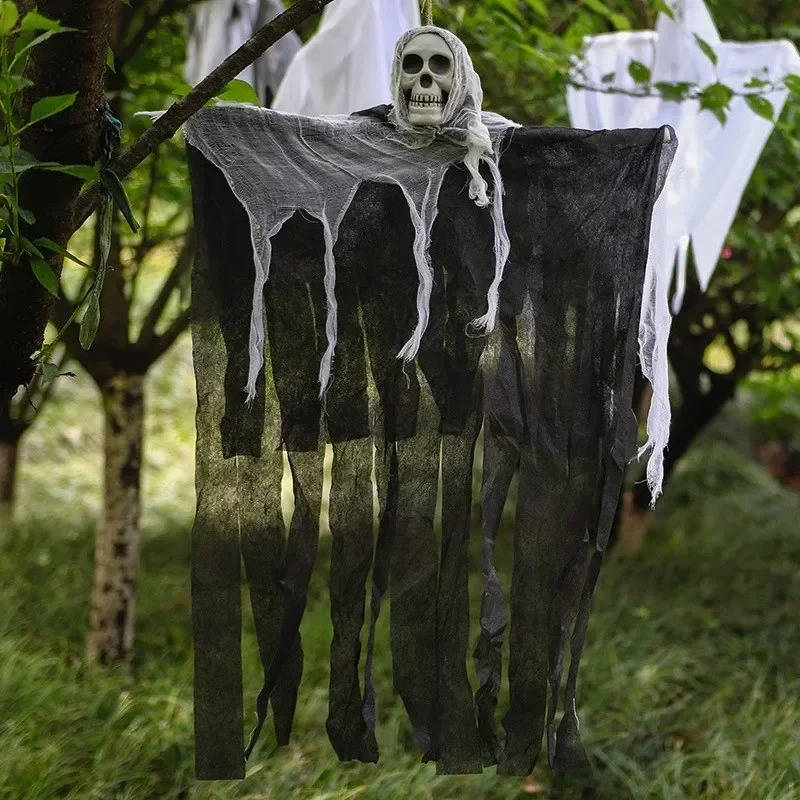 Halloween Hanging Ghost Decorations Skull