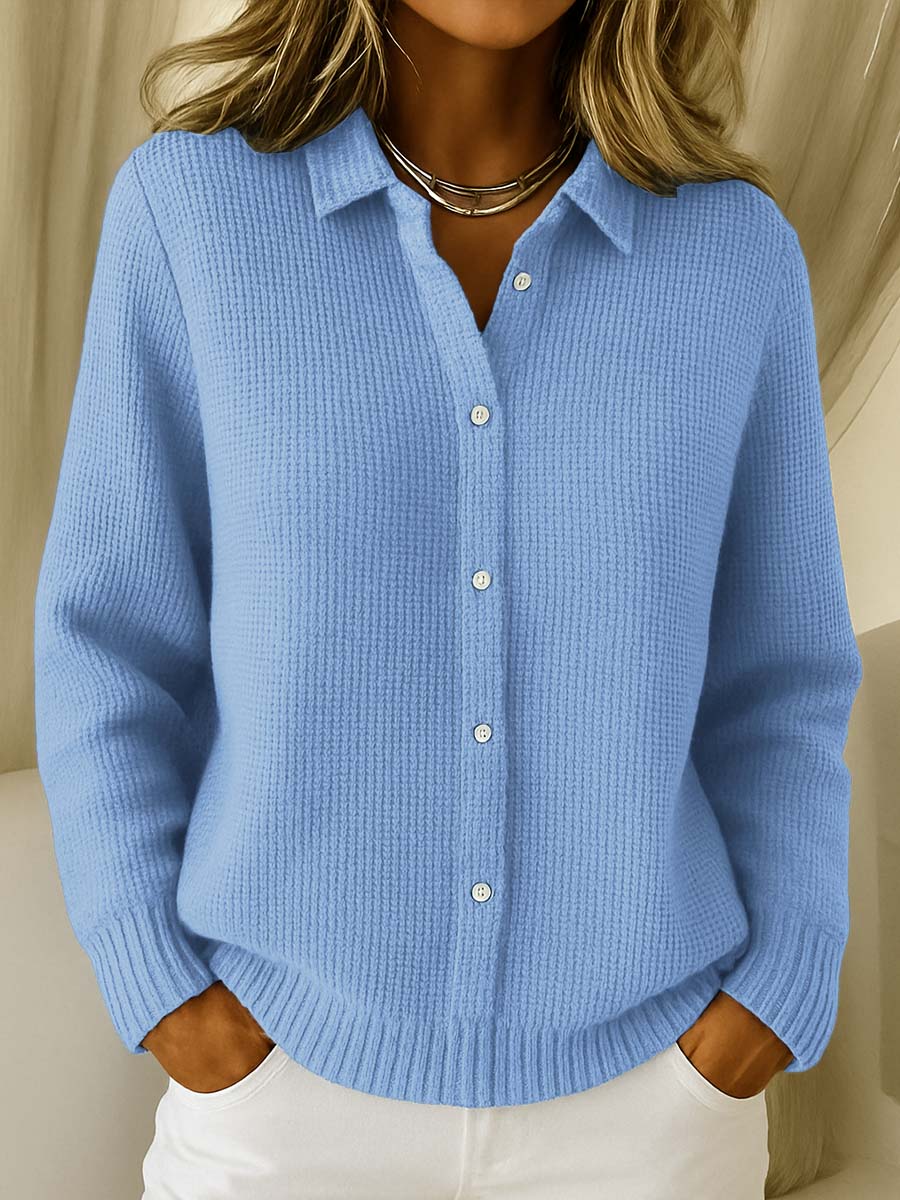 Women's Cardigan – Classic Knit, Button-Front