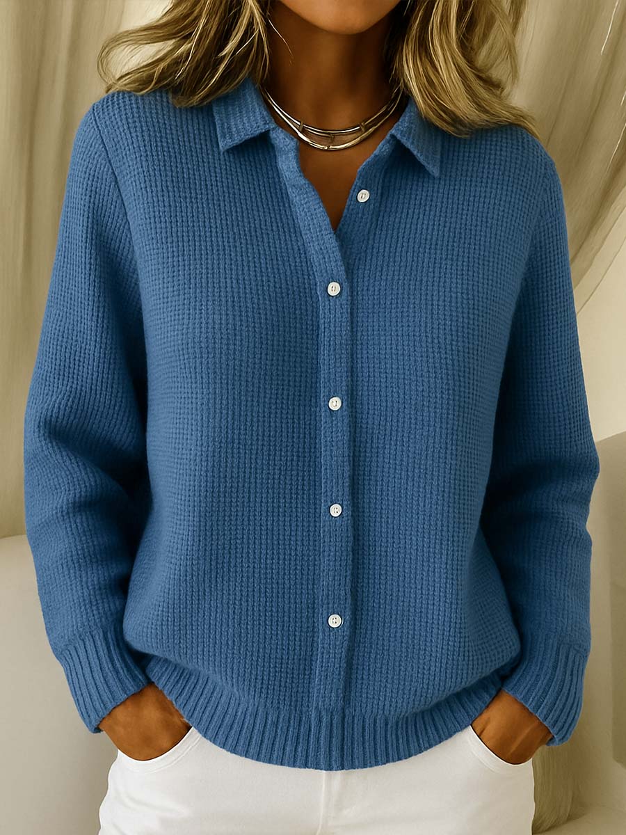 Women's Cardigan – Classic Knit, Button-Front