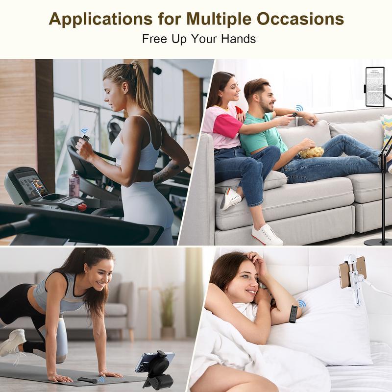 Smartphone Grip with Bluetooth Remote Shutter – Steady &amp; 180° Mount