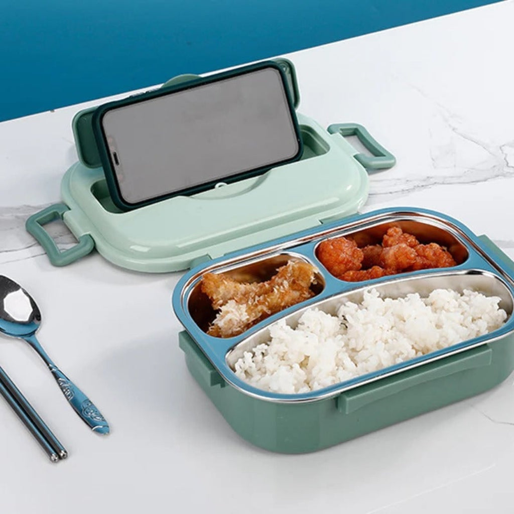 Bento Lunch Boxes – 4-Compartment Insulated with Stainless Steel