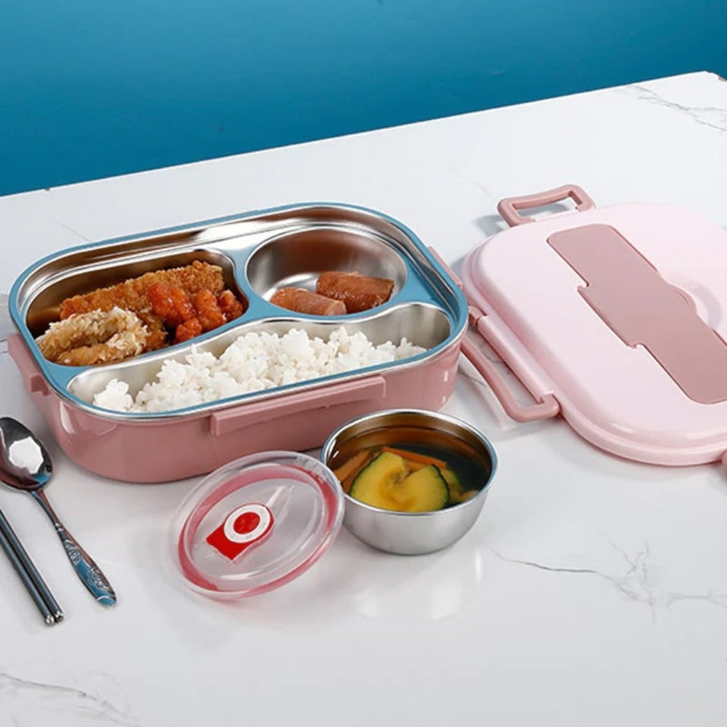 Bento Lunch Boxes – 4-Compartment Insulated with Stainless Steel