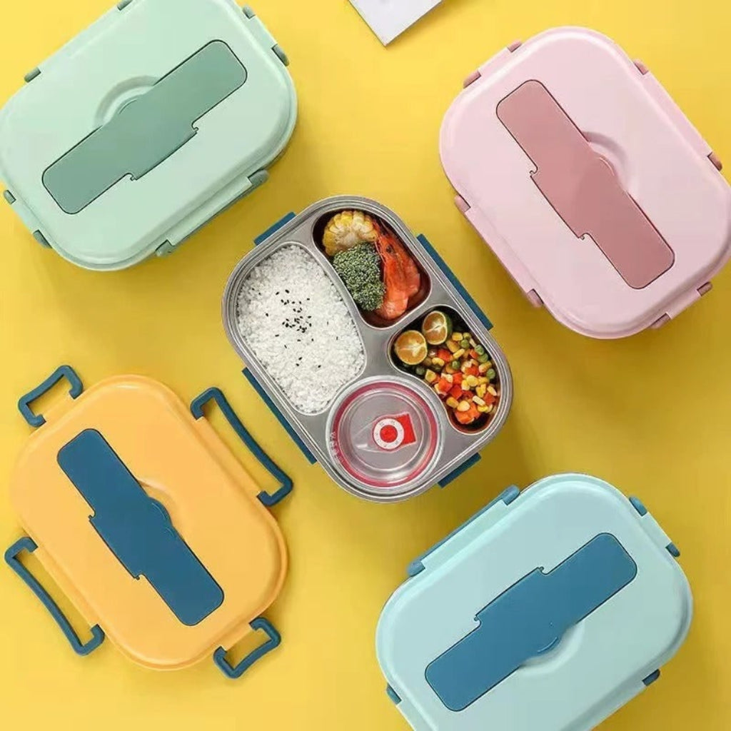 Bento Lunch Boxes – 4-Compartment Insulated with Stainless Steel