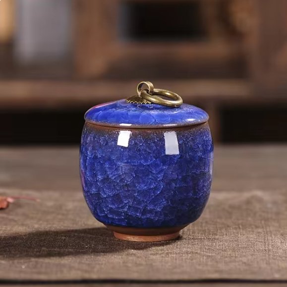 Handcrafted Ceramic Pet Urn – Memorial Keepsake for Dogs & Cats