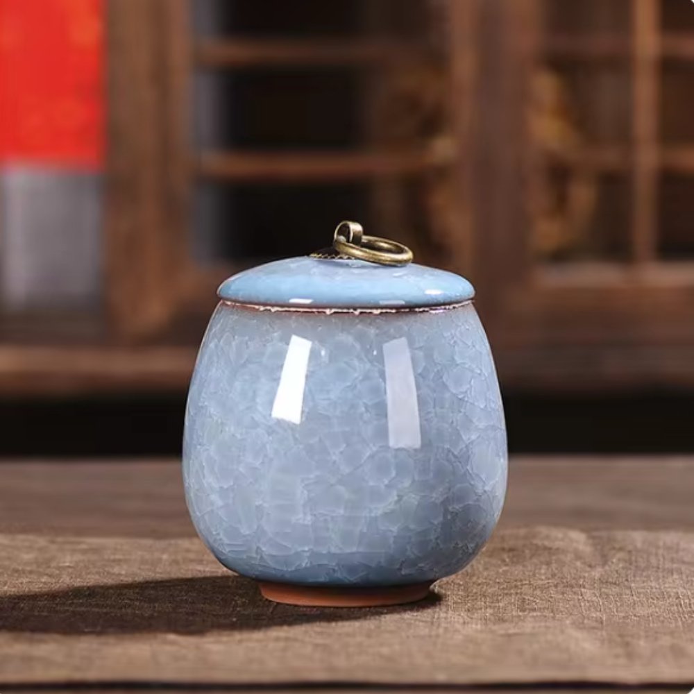 Handcrafted Ceramic Pet Urn – Memorial Keepsake for Dogs & Cats