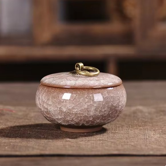 Handcrafted Ceramic Pet Urn – Memorial Keepsake for Dogs & Cats