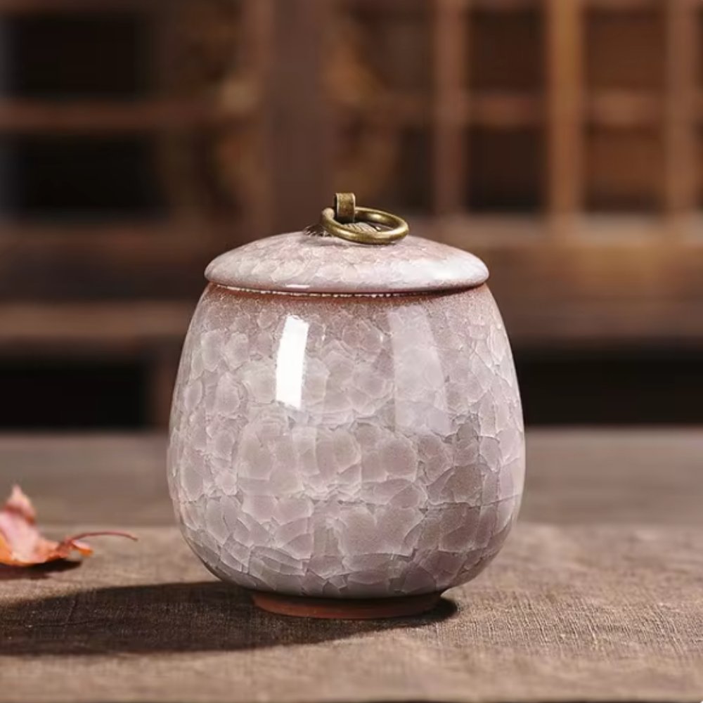 Handcrafted Ceramic Pet Urn – Memorial Keepsake for Dogs & Cats