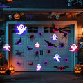 104-Piece Lighted Bat, Spider and Ghost Wall Decor Set
