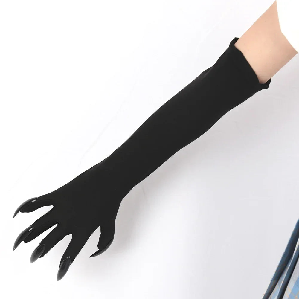Black Long-Finger Costume Gloves