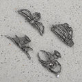4-Piece Halloween Spider and Bat Hair Clip Set
