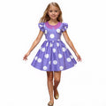 Kids' Polka Dot Ruffle Halloween Party Costume Dress