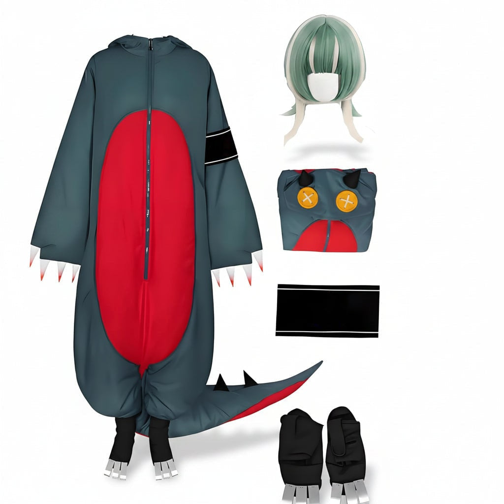 Adult Dinosaur Jumpsuit Costume Set