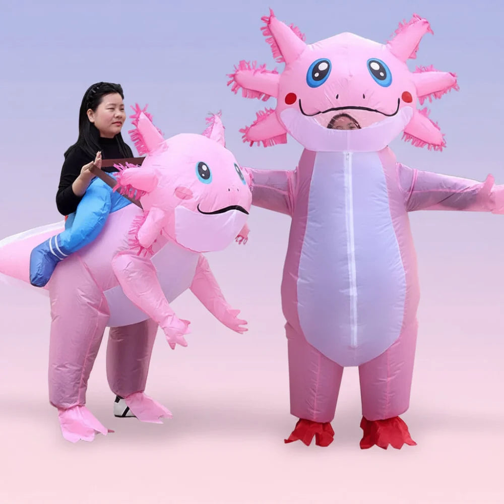 Adult Cartoon Salamander Inflatable Costume