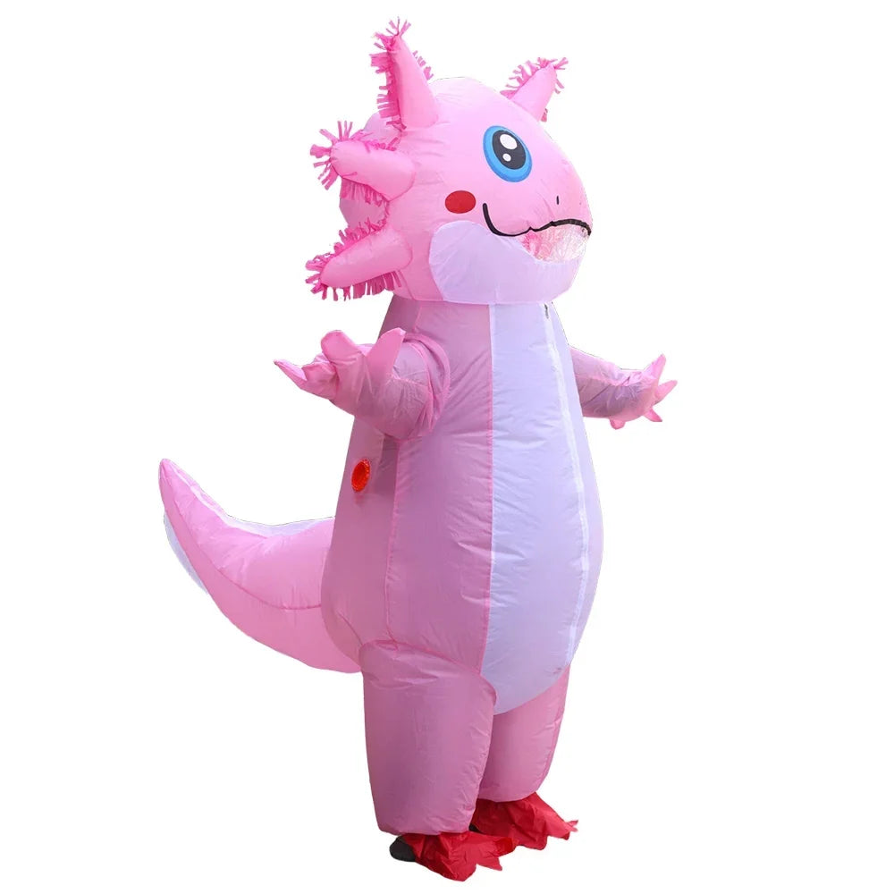 Adult Cartoon Salamander Inflatable Costume