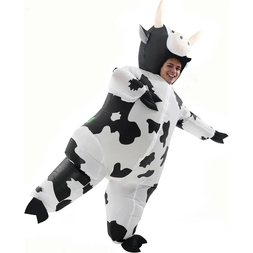 Adult Black Cow Inflatable Costume