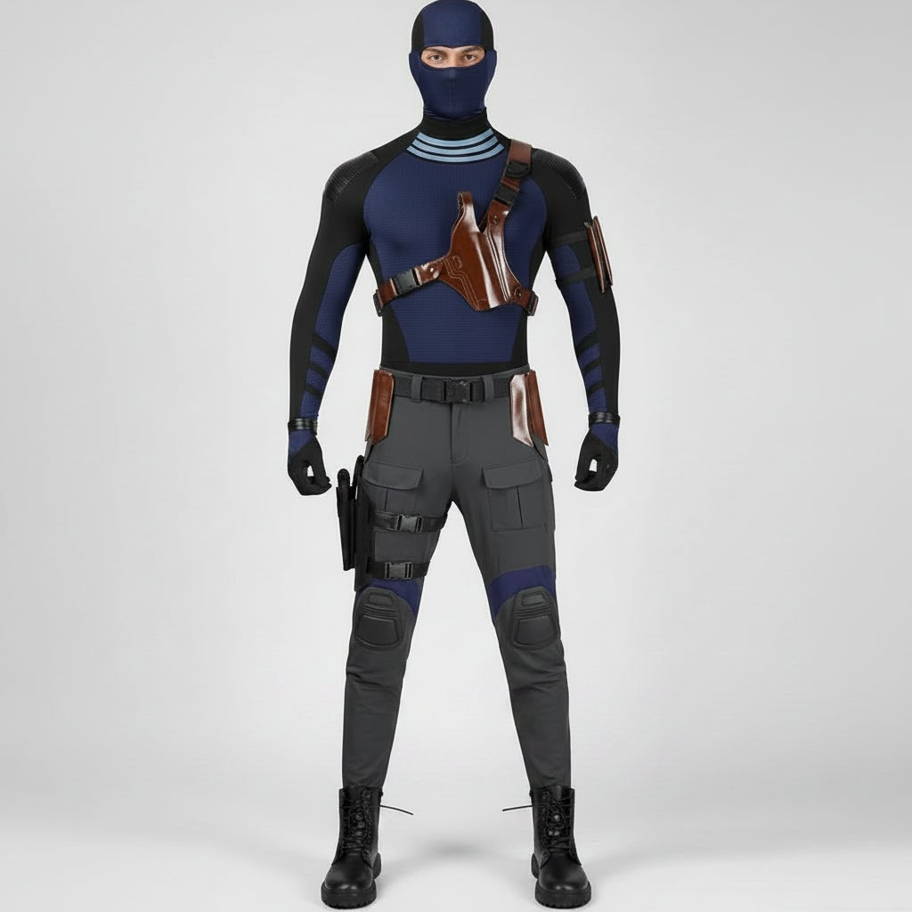 Adult Tactical Hero Bodysuit Halloween Costume Set