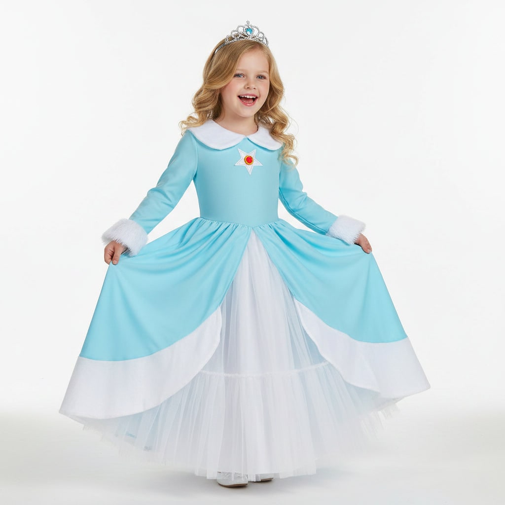 Girls' Ice Princess Halloween Costume Dress Set