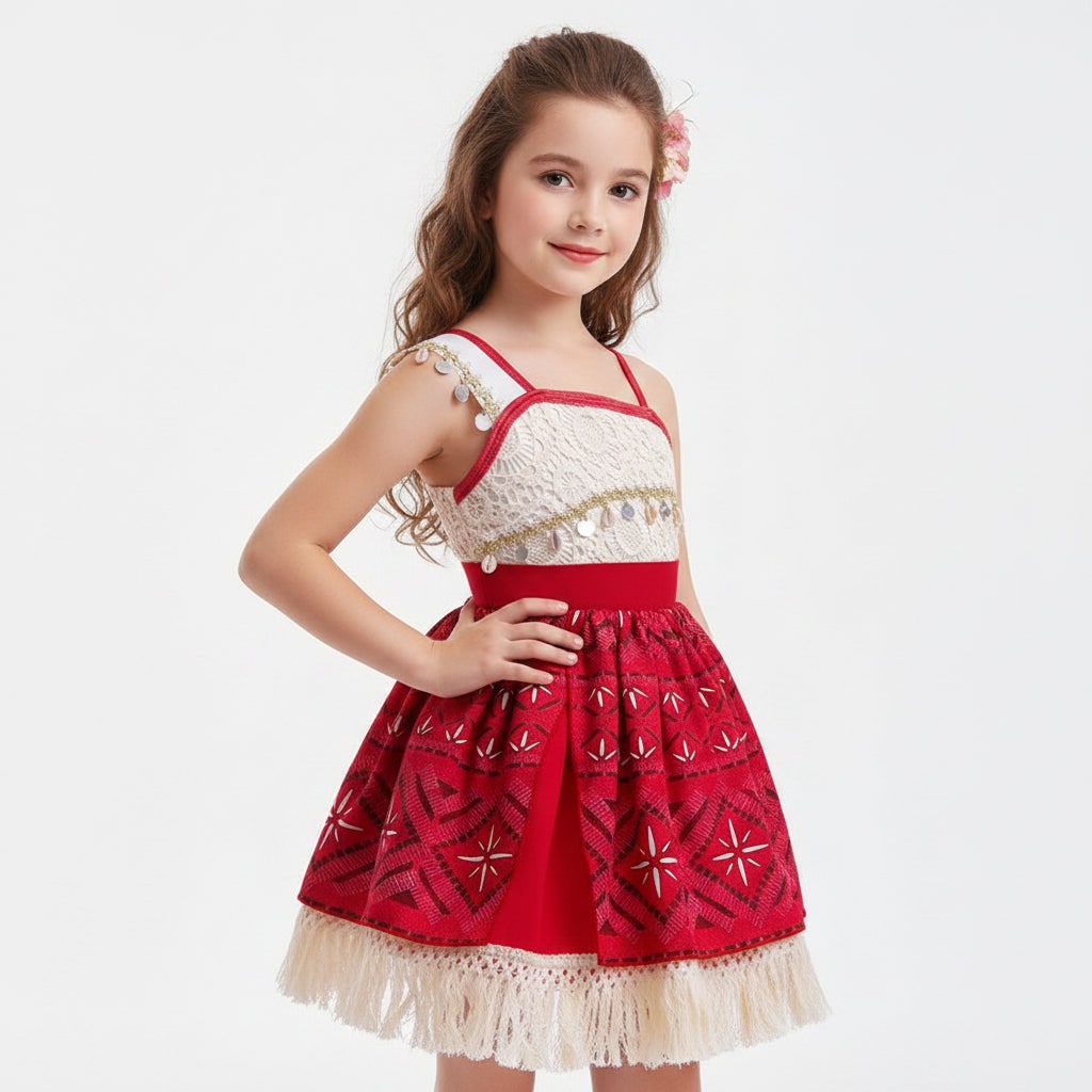Girls' Island Princess Halloween Costume Dress