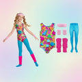 Girls' Retro Fitness Halloween Costume Set