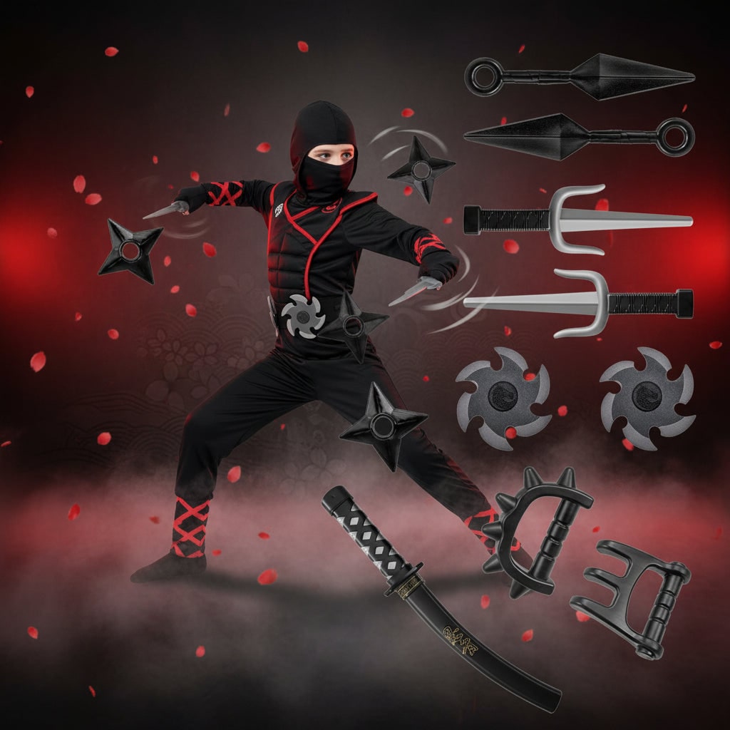 Kids' Ninja Halloween Costume Set
