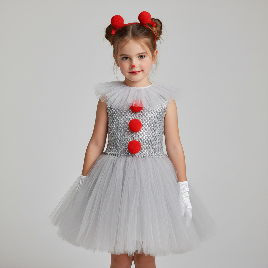 Clown Tutu Dress Halloween Party Costume