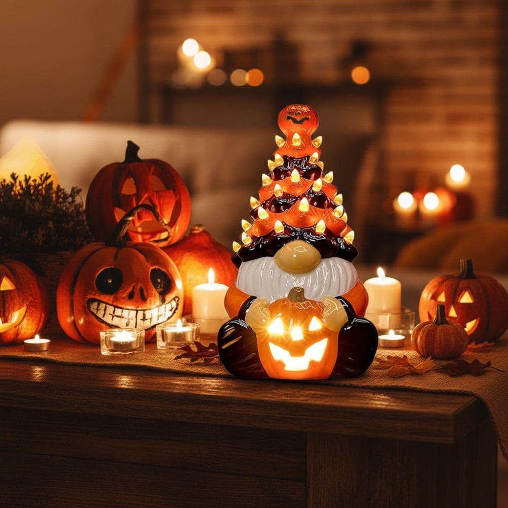 Halloween Gnome Statue Home Decor