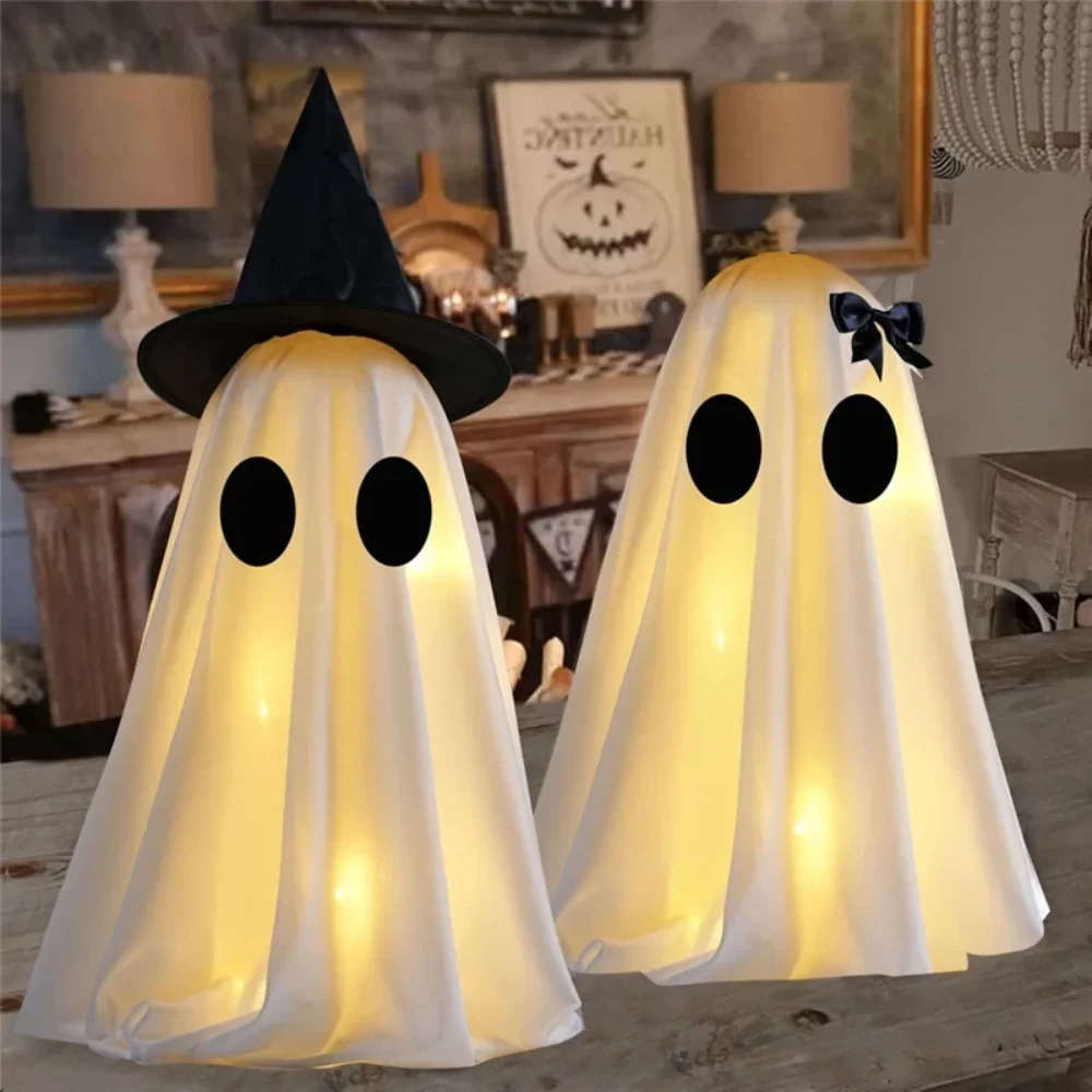 2-Piece Halloween Ghost Figurine Set