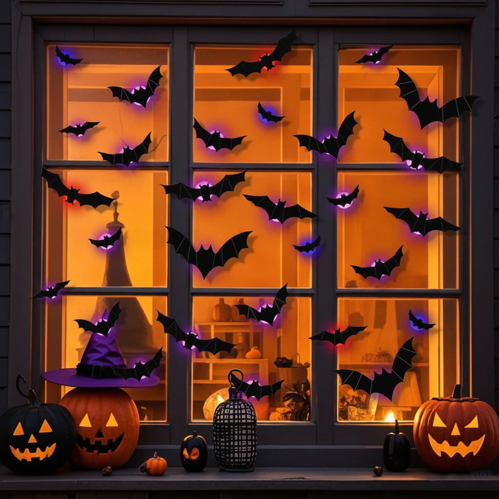 3D Bat Wall Decoration Set
