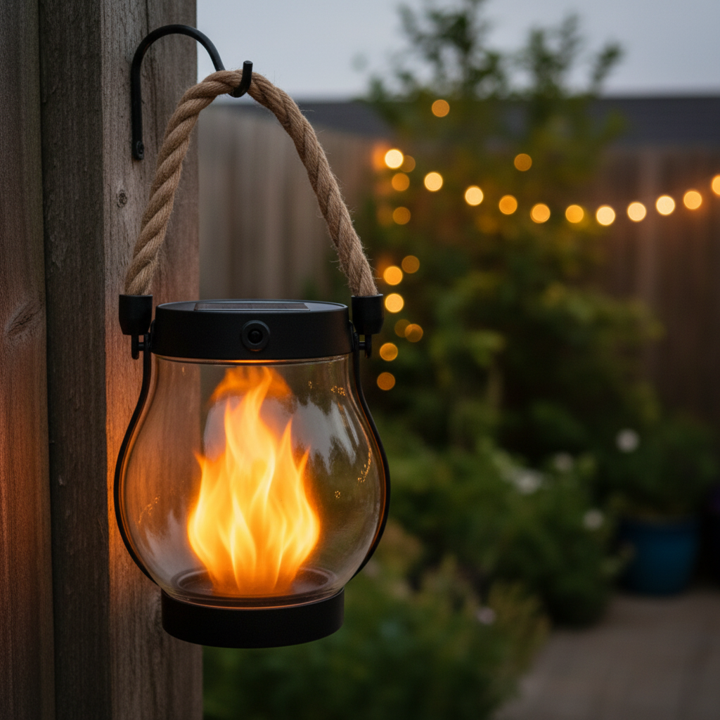 Solar-Powered Outdoor Halloween Lantern