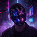 LED Full Face Halloween Party Mask