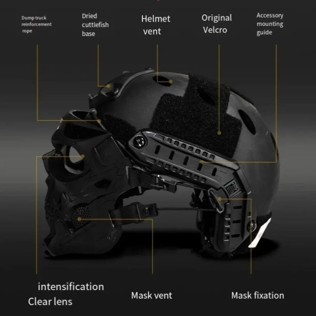 Skull-Design Tactical Costume Mask