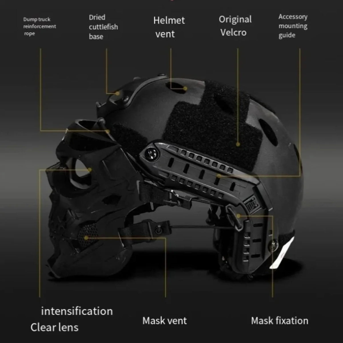 Skull-Design Tactical Costume Mask