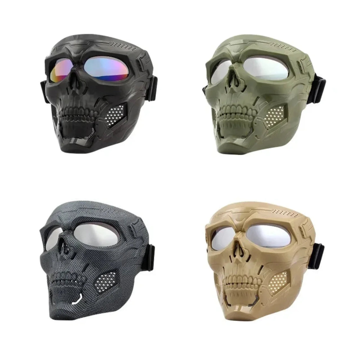 Skull-Design Tactical Costume Mask