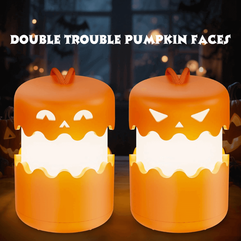 Collapsible Lighted Jack-O’-Lantern Set