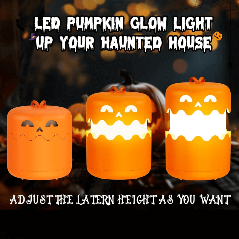 Collapsible Lighted Jack-O’-Lantern Set
