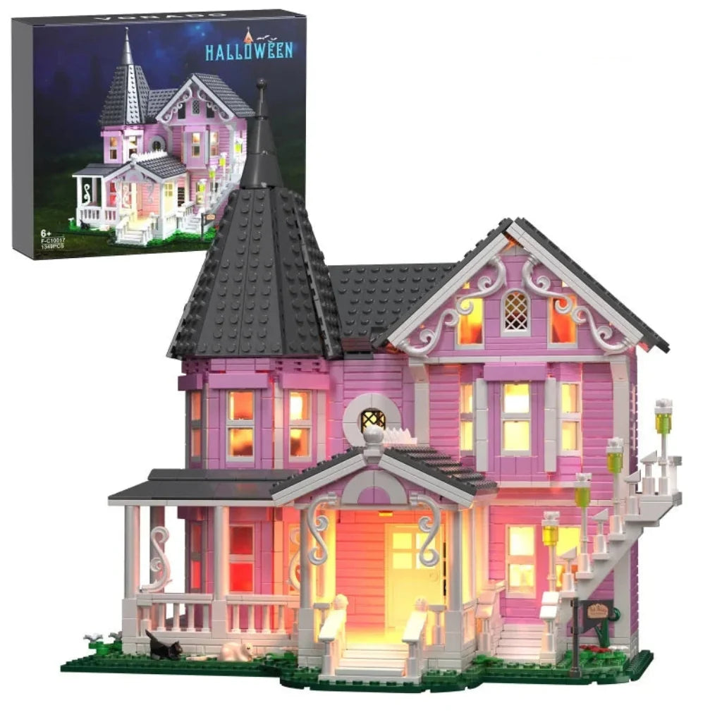 1,349-Piece Illuminated Halloween Building Block Set